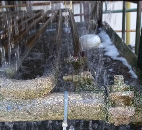 Torre de resfriamento limpa após 7 dias de FINEALGA